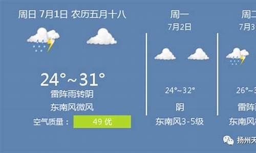 扬州今天24小时天气预报_扬州今天24小时天预报2345